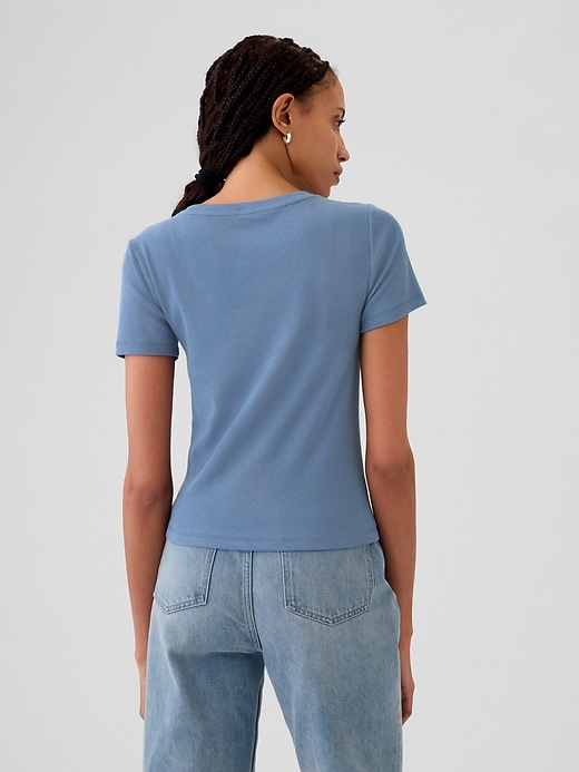 Image number 2 showing, Modern Rib Cropped T-Shirt