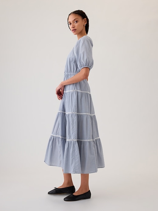 Image number 3 showing, Tiered Maxi Shirtdress