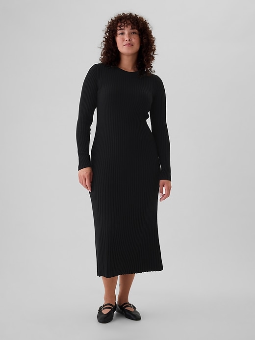 Image number 5 showing, Rib Sweater Maxi Dress