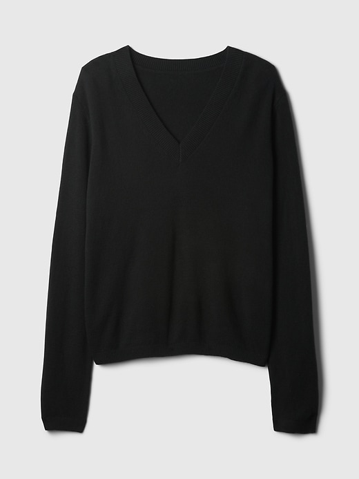 Image number 5 showing, CashSoft V-Neck Sweater