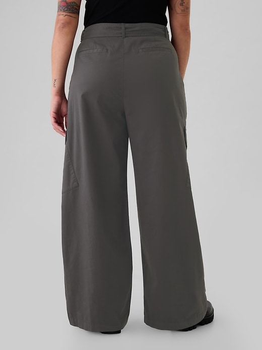 Image number 6 showing, High Rise Cargo Baggy Trousers