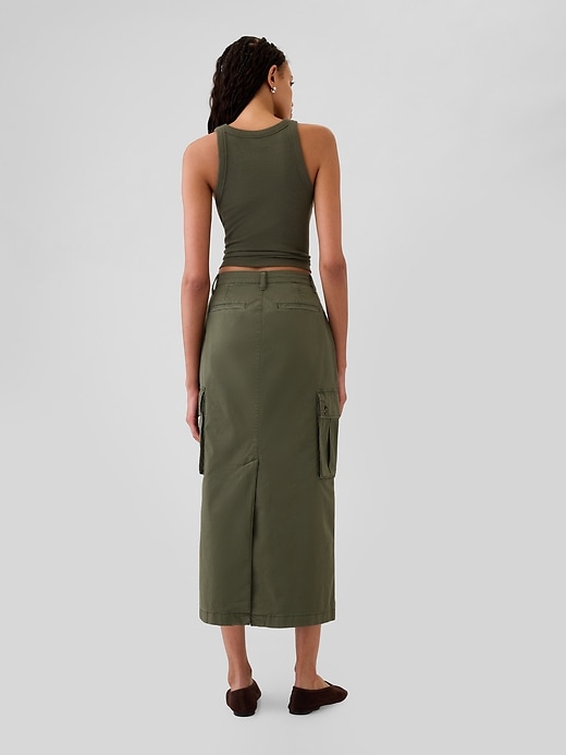 Image number 2 showing, Utility Cargo Midi Skirt