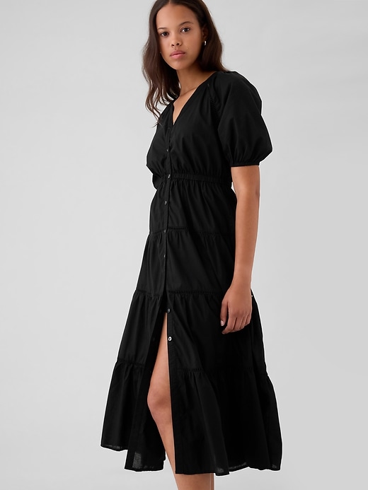 Image number 3 showing, Tiered Maxi Shirtdress