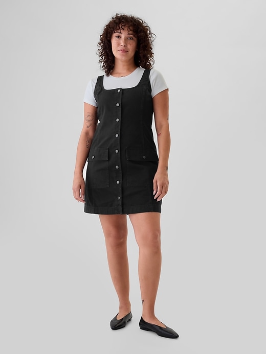 Image number 5 showing, Utility Button Mini Dress