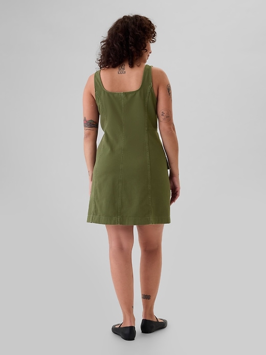 Image number 6 showing, Utility Button Mini Dress