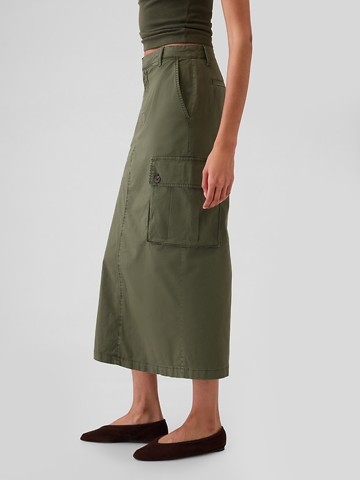 Image number 3 showing, Utility Cargo Midi Skirt