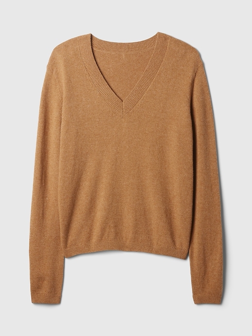 Image number 5 showing, CashSoft V-Neck Sweater