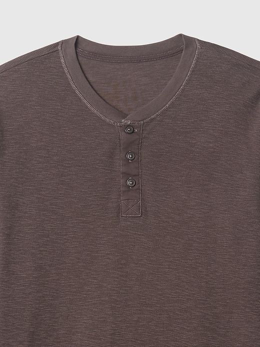 Image number 4 showing, Waffle Henley T-Shirt