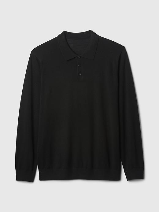 Image number 5 showing, Merino Polo Sweater