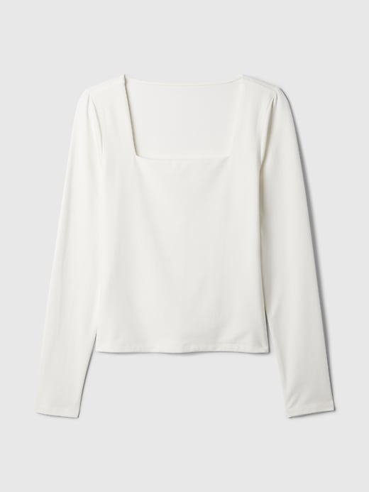 Image number 5 showing, Modern Square-Neck Cropped T-Shirt