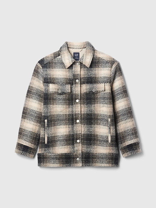 Image number 5 showing, Wool Boyfriend Shirt Jacket