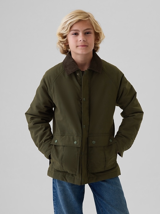 Image number 1 showing, Kids Waxed Canvas Field Jacket