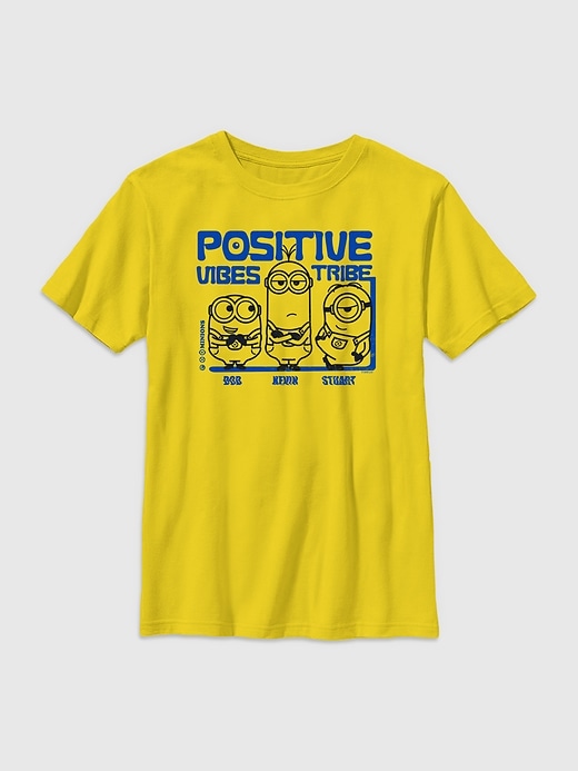 Image number 1 showing, Kids Minions Positive Vibes Graphic Tee