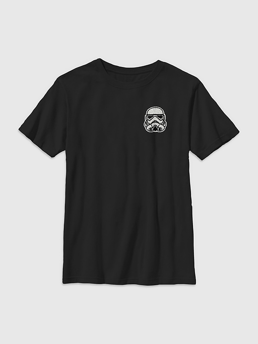 Image number 1 showing, Kids Star Wars Embroidered Storm Trooper Graphic Tee