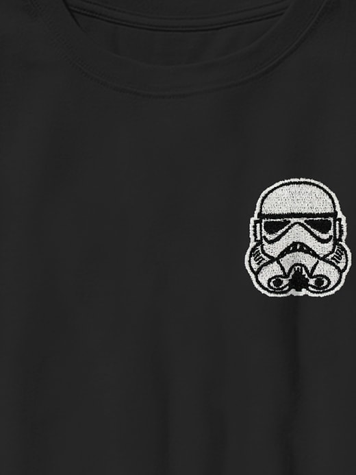 Image number 2 showing, Kids Star Wars Embroidered Storm Trooper Graphic Tee