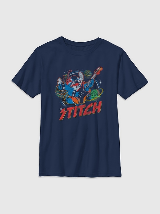 Image number 1 showing, Kids Lilo and Stitch Rock and Roll Graphic Tee