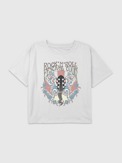 Image number 1 showing, Kids Rock and Roll Festival Graphic Boxy Crop Tee