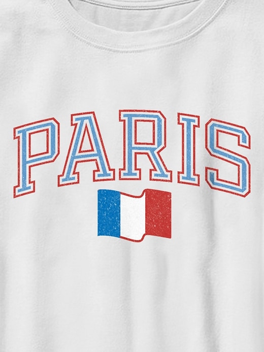 Image number 2 showing, Kids Paris France Collegiate Graphic Tee