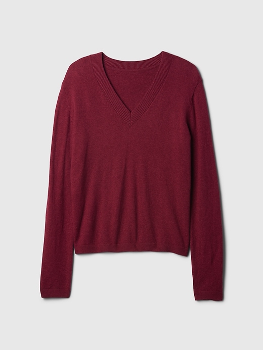 Image number 5 showing, CashSoft V-Neck Sweater