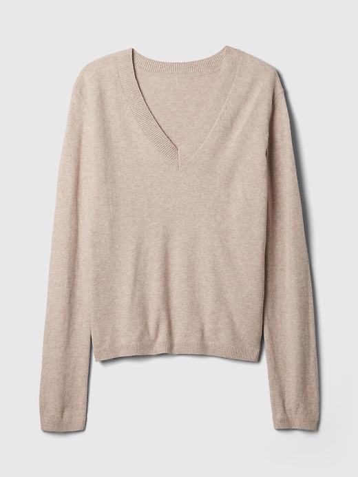 Image number 5 showing, CashSoft V-Neck Sweater