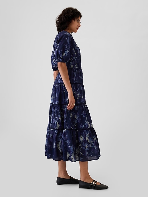 Image number 3 showing, Tiered Maxi Shirtdress