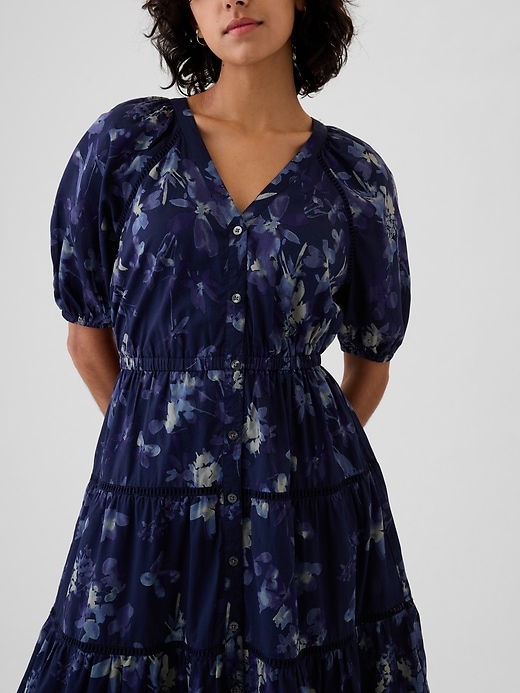 Image number 4 showing, Tiered Maxi Shirtdress