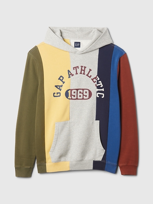 Image number 5 showing, Colorblock Athletic Logo Hoodie