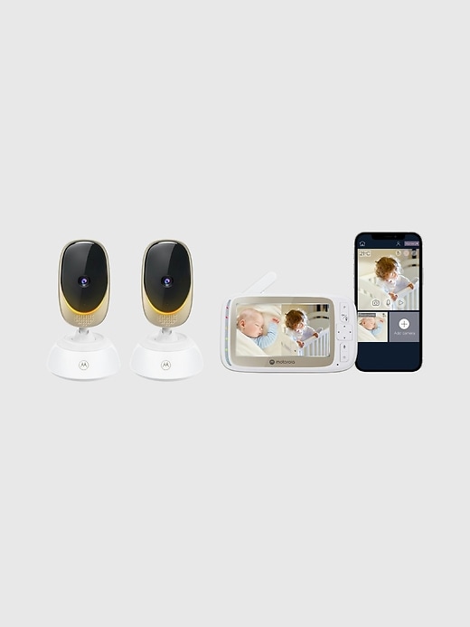 Image number 1 showing, Motorola VM85 2 Connect WiFi Video Baby Monitor Two Camera Set with Light