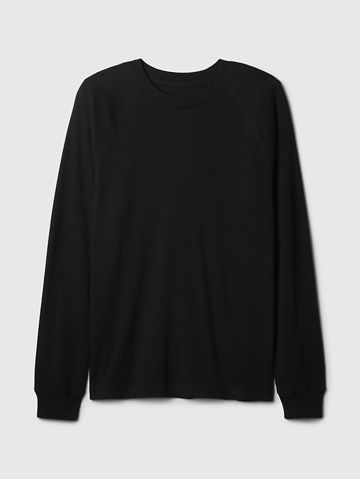 Image number 5 showing, Waffle-Knit Raglan T-Shirt