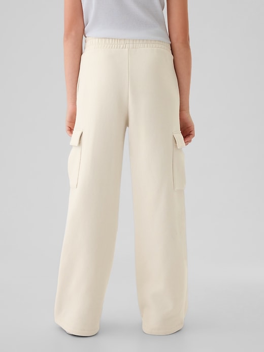 Image number 2 showing, Kids Vintage Soft Wide-Leg Cargo Sweatpants