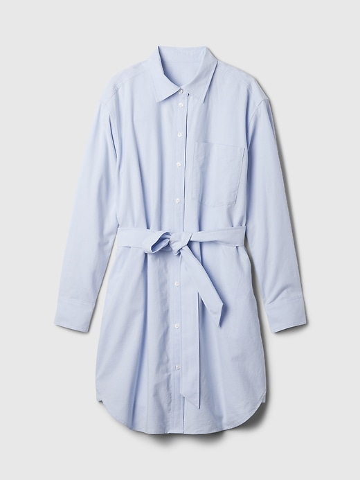 Image number 7 showing, Organic Cotton Oxford Mini Shirtdress