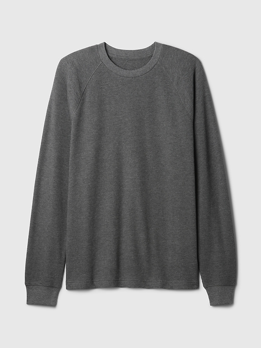 Image number 5 showing, Waffle-Knit Raglan T-Shirt