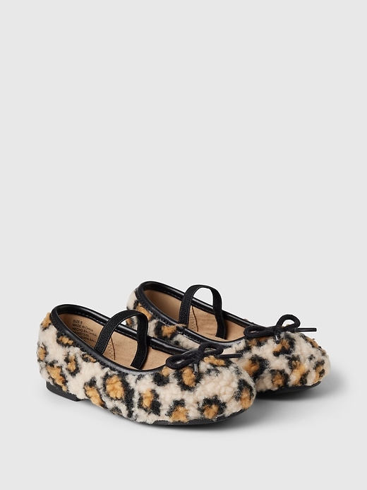 Image number 2 showing, babyGap Sherpa Leopard Ballet Flats