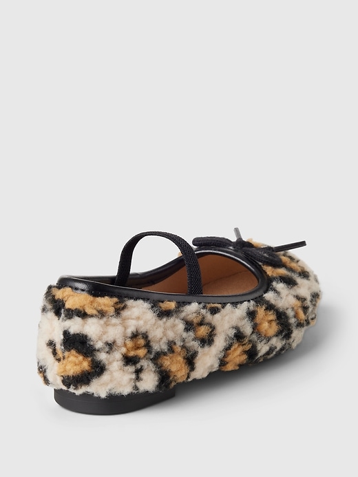 Image number 4 showing, babyGap Sherpa Leopard Ballet Flats