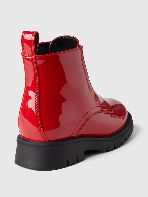 Image number 4 showing, babyGap Vegan Patent Leather Ankle Boots