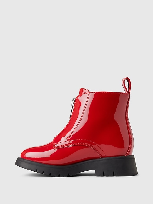 Image number 5 showing, babyGap Vegan Patent Leather Ankle Boots