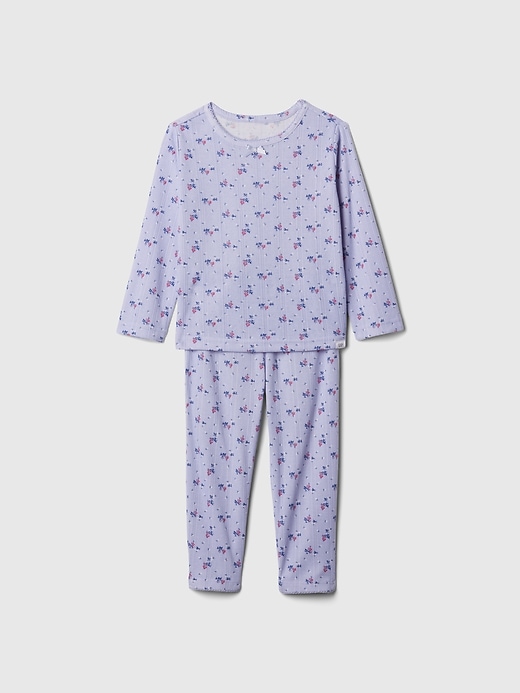 Image number 1 showing, babyGap Recycled Pointelle PJ Set