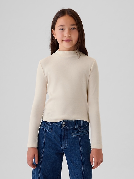 Image number 1 showing, Kids Rib Mockneck T-Shirt