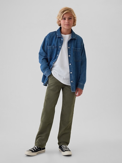 Image number 1 showing, Kids Double-Knee Carpenter Jeans