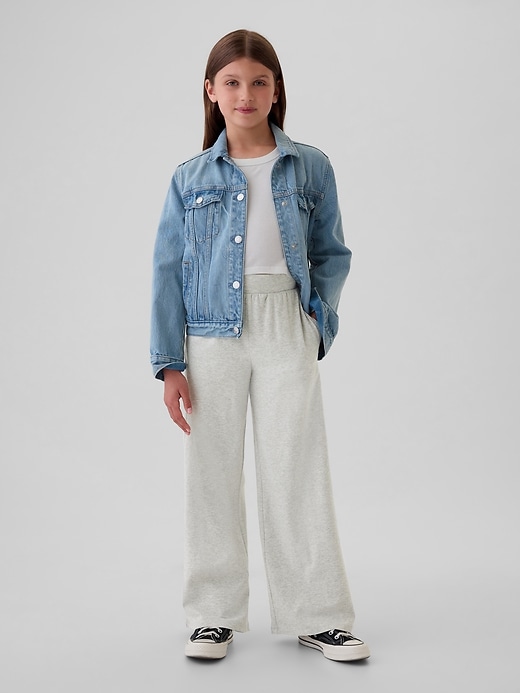 Image number 1 showing, Kids Wide-Leg Pull-On Pants