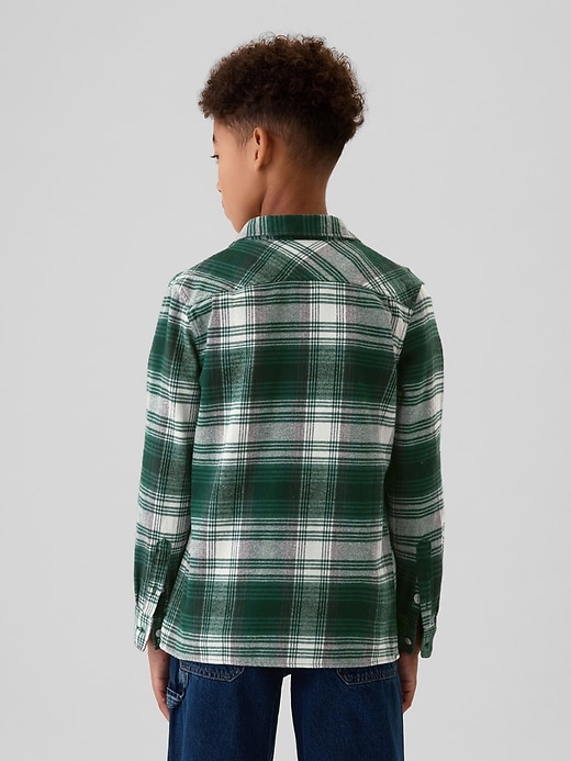 Image number 2 showing, Kids Organic Cotton Flannel Shirt