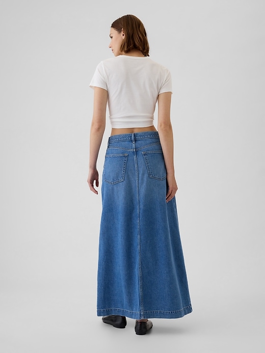 Image number 2 showing, UltraSoft Denim Maxi Skirt