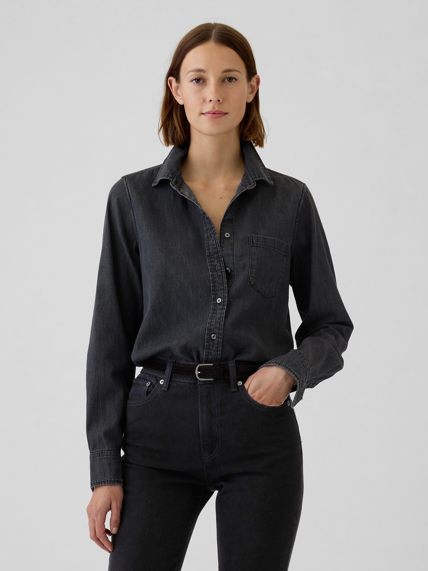 Organic Cotton Denim Perfect Shirt