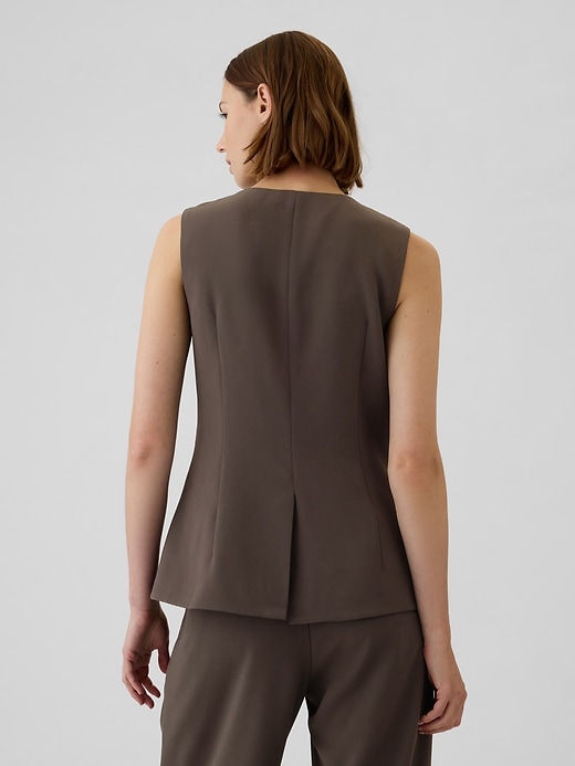 Image number 2 showing, Longline Twill Vest