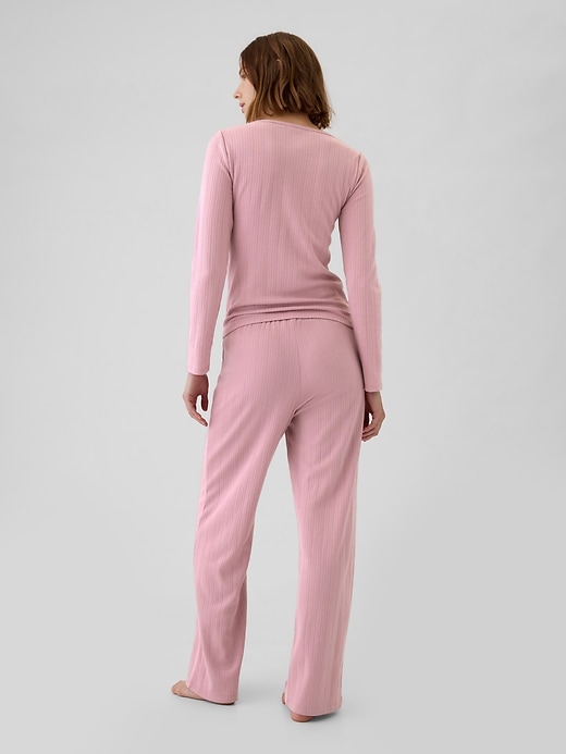 Image number 2 showing, Pointelle PJ Pants