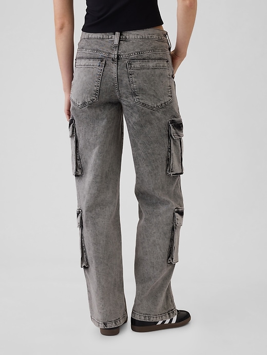 Image number 4 showing, Mid Rise Double Cargo '90s Loose Jeans