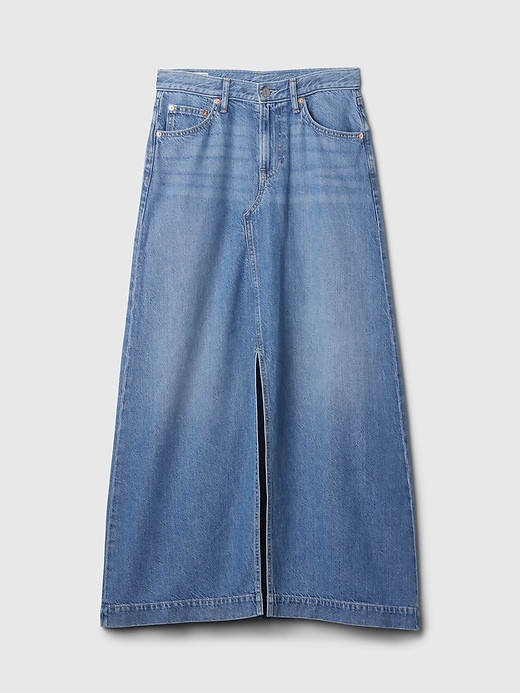 Image number 5 showing, UltraSoft Denim Maxi Skirt