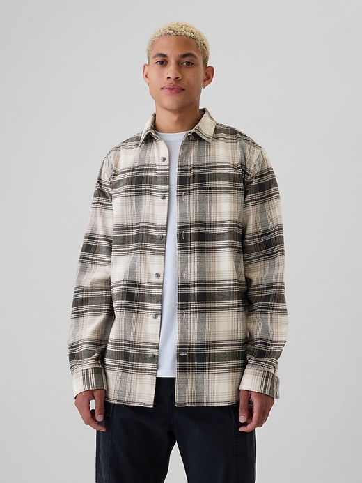 Image number 1 showing, Organic Cotton Flannel Shirt