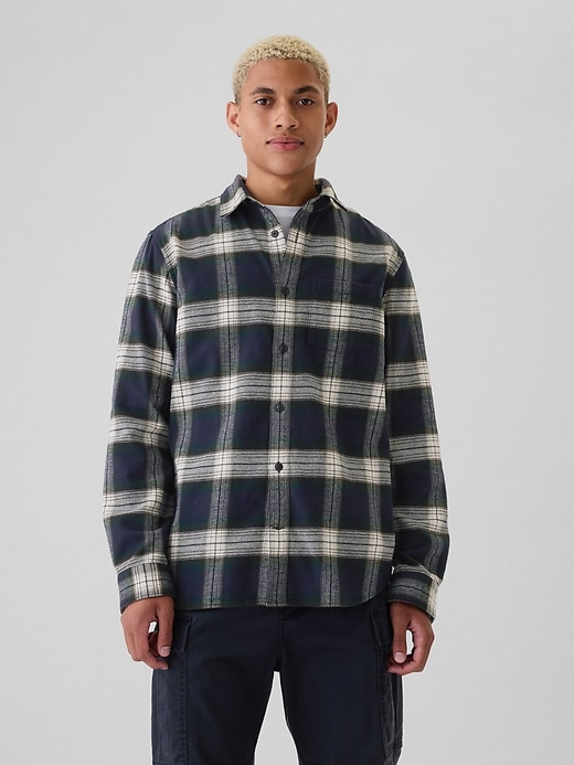 Image number 1 showing, Organic Cotton Flannel Shirt