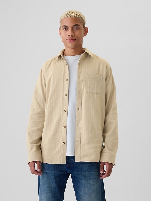 Image number 1 showing, Organic Cotton Flannel Shirt